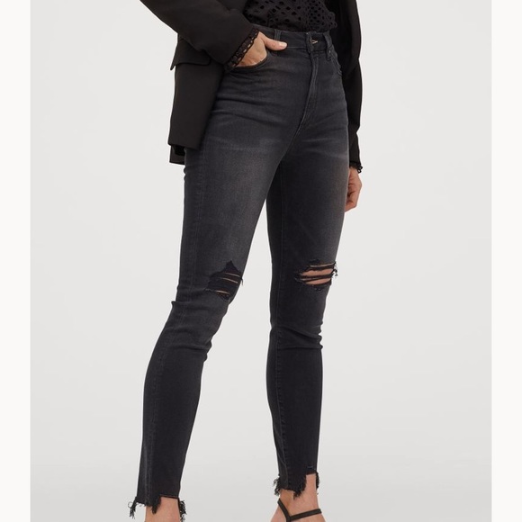 h&m distressed jeans
